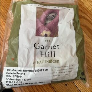 Haflinger Baby Wool Slipper in Lavender